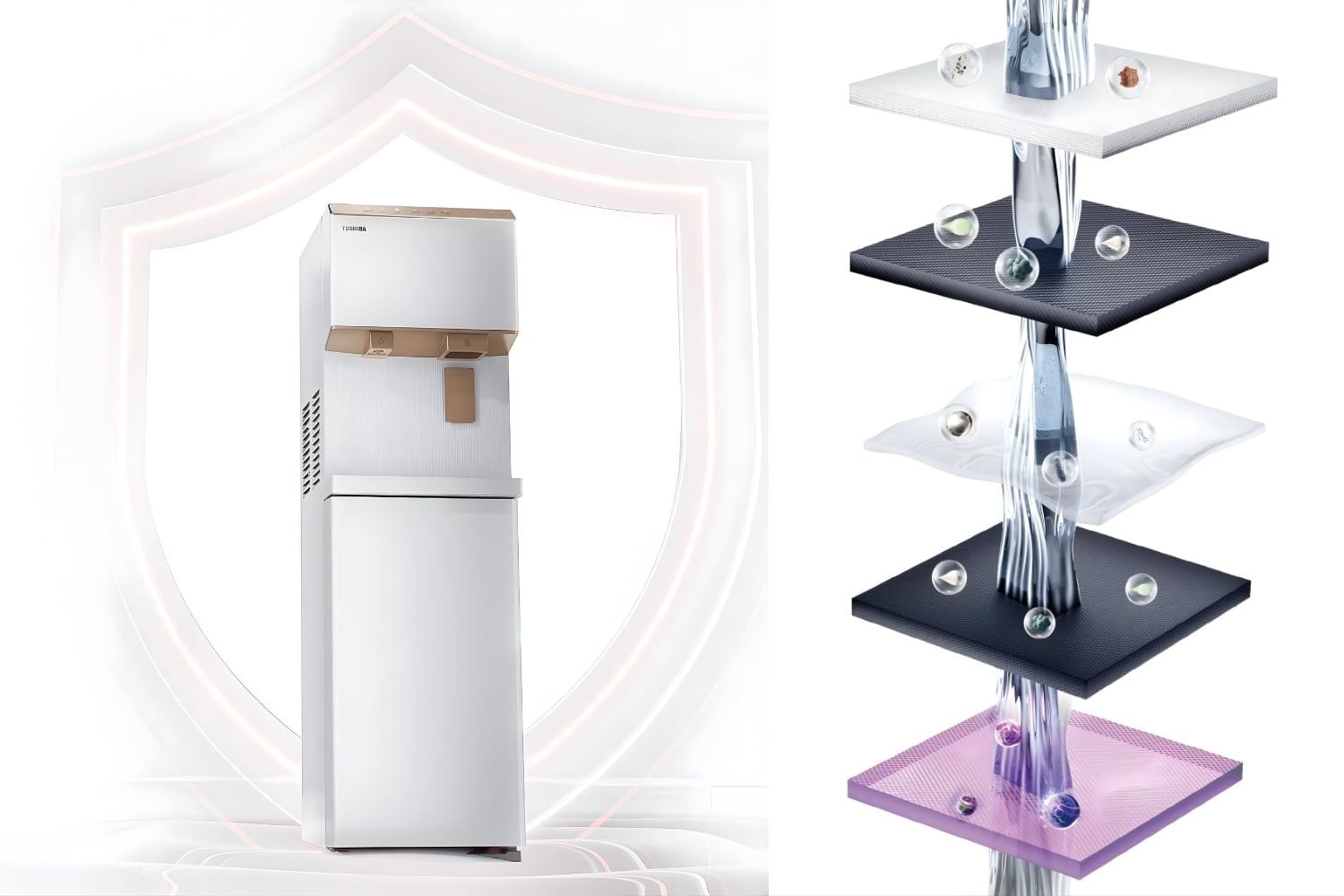 Loại bỏ hoàn toàn các chất có hại như vi khuẩn, virus và kim loại nặng