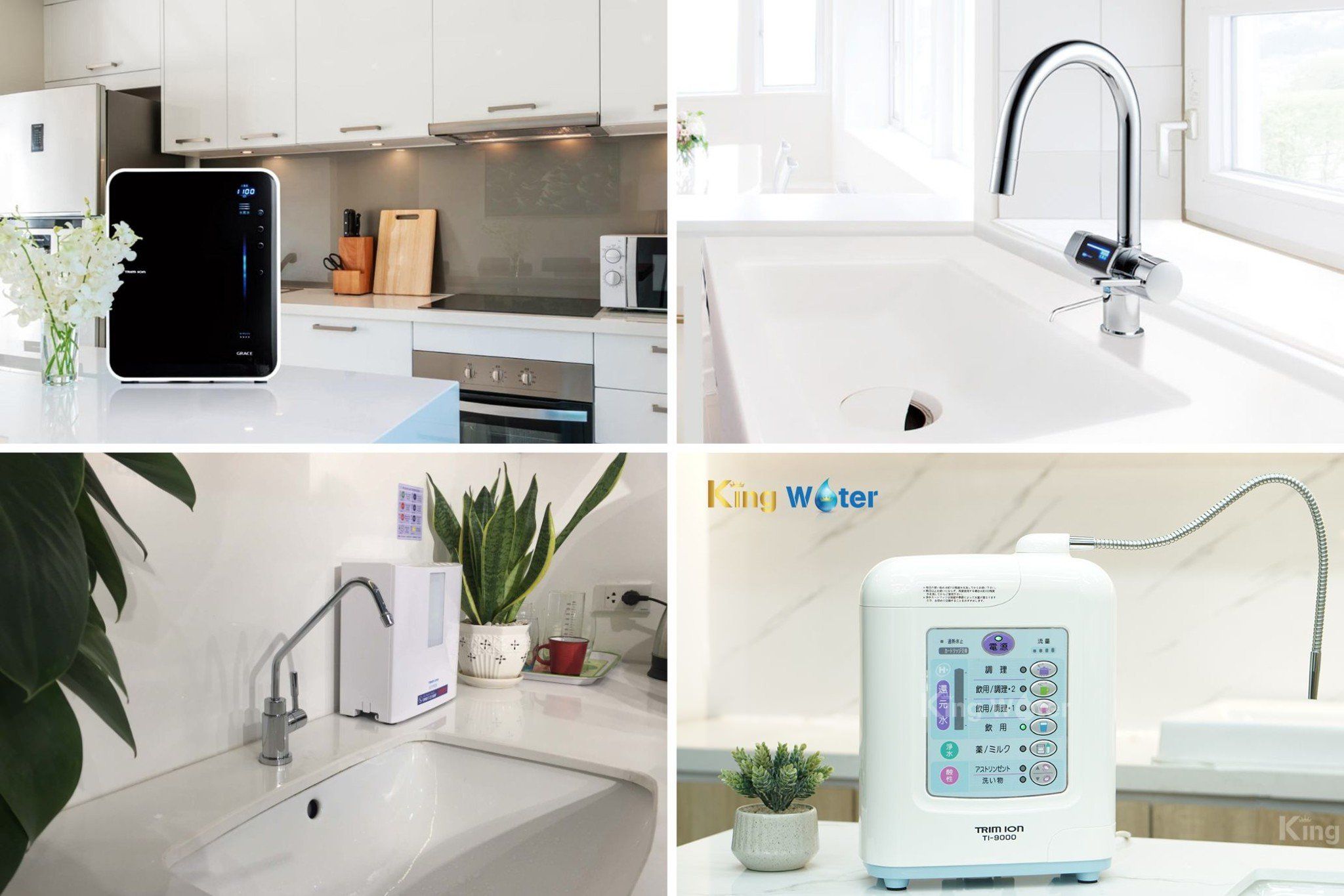 Máy lọc nước Trim iON có đa dạng thiết kế, âm tủ đến để bàn