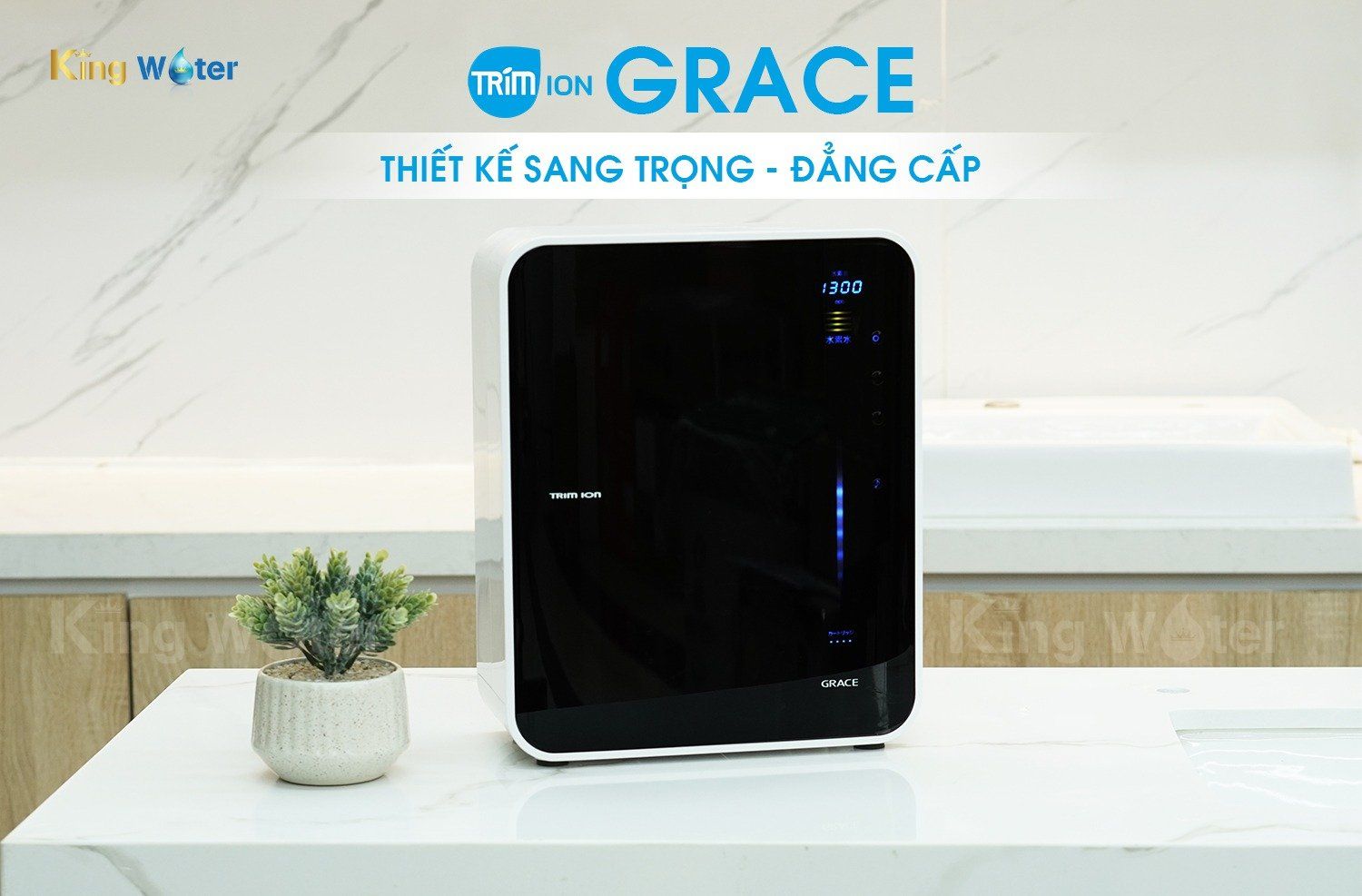 Thiết kế mặt gương sang trọng, màn hình cảm ứng hiện đại