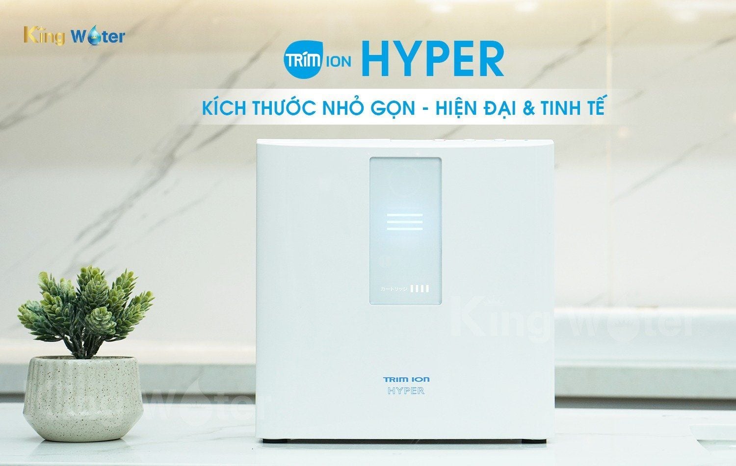 Máy lọc nước ion kiềm Trim iON Hyper thiết kế nhỏ gọn