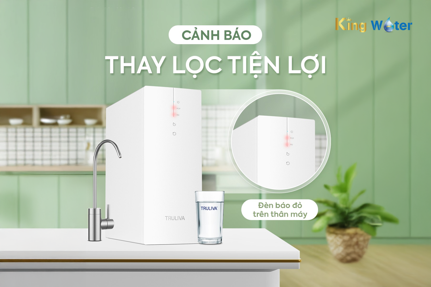 Truliva UR3626 hệ thống cảnh báo thay lõi