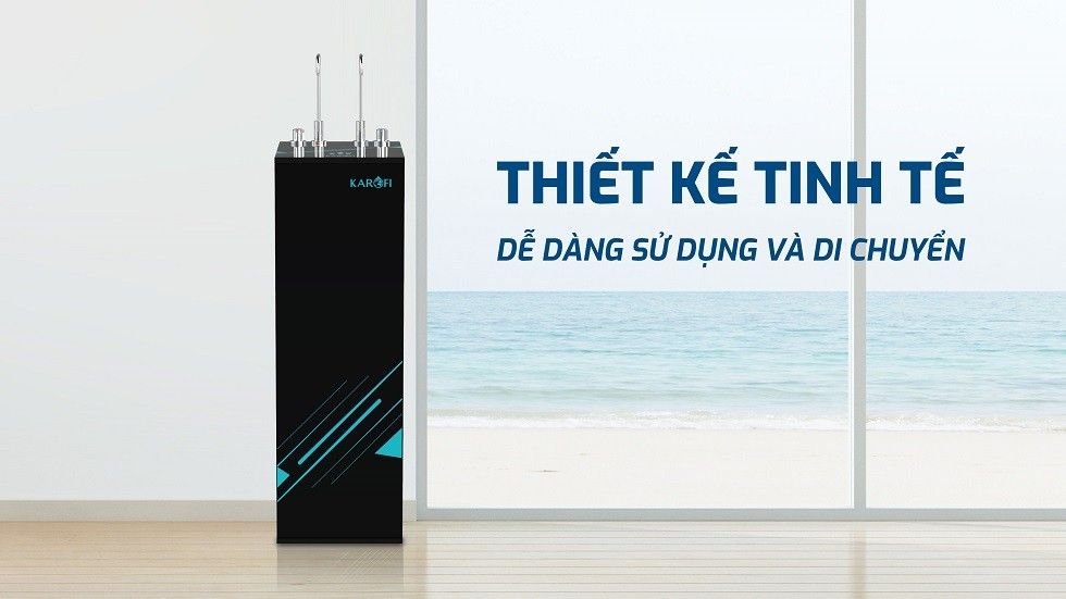 Nâng tầm không gian sống với thiết kế hiện đại, sang trọng của máy lọc nước Karofi KAH-H58