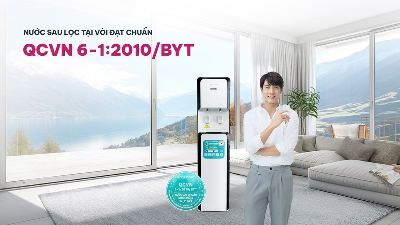 Nước sau lọc tại vòi đạt chuẩn QCVN 6-1:2010/BYT