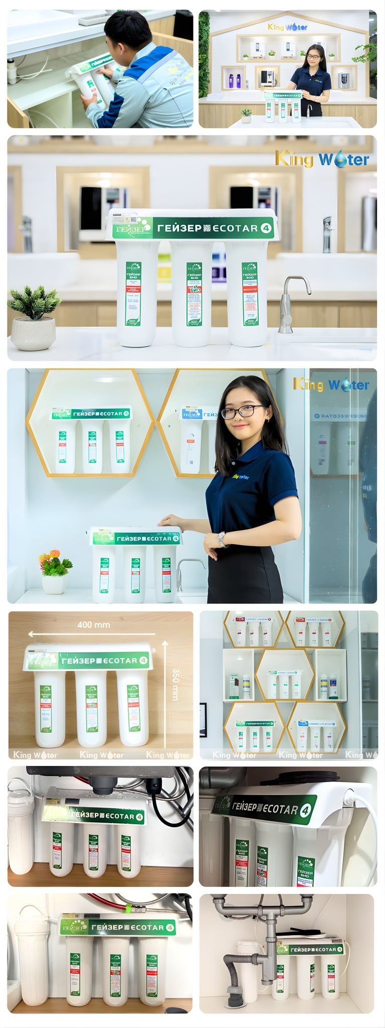 Hình thực tế máy Nano Geyser Ecotar 4, phân phối chính hãng tại KingWater