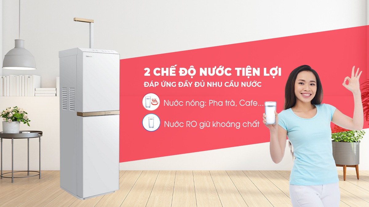 Máy lọc nước Nóng Nguội Toshiba Pure TWP-H2396SVN(W)