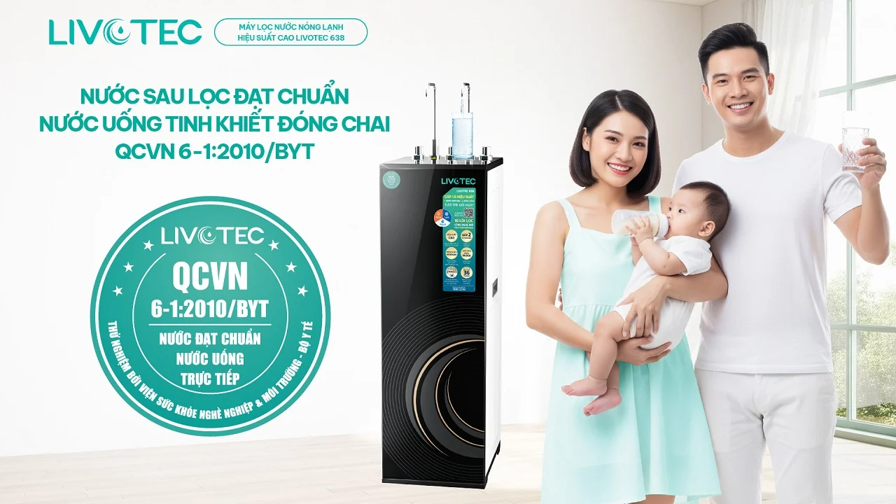 Chứng nhận nước uống tinh khiết chuẩn QCVN 6-1:2010/BYT