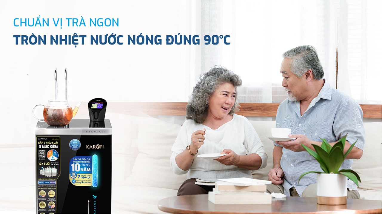Nước pha trà~90°C đánh thức trọn vẹn hương vị từng lá trà