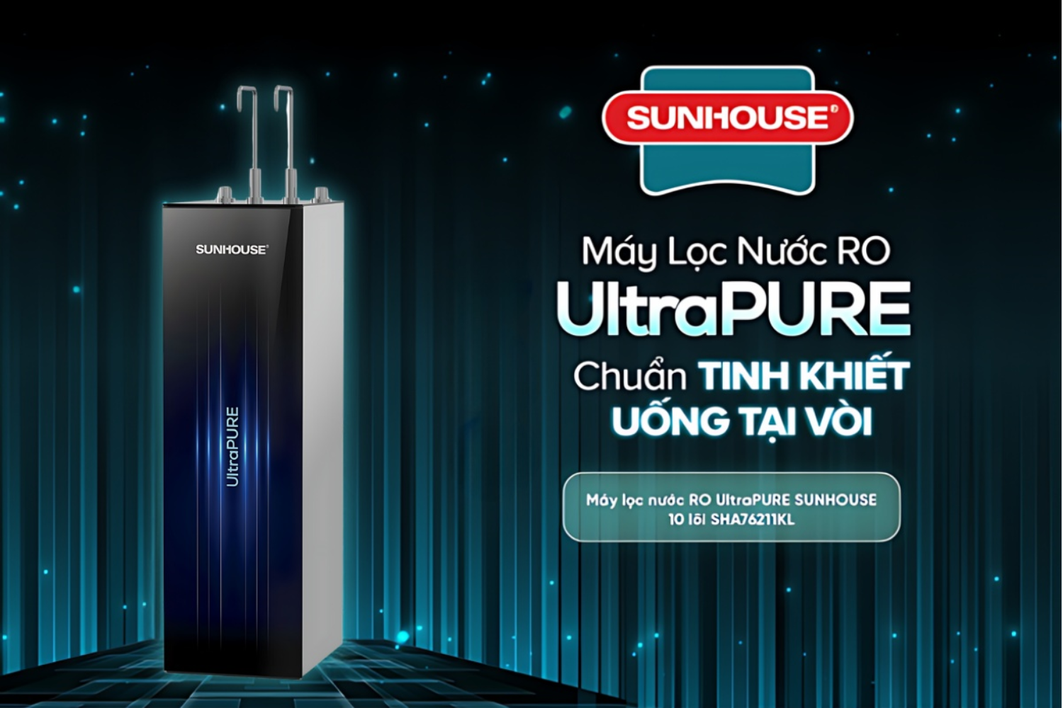 Hiệu suất lọc của UltraPURE cao hơn 70% so với máy lọc nước thông thường