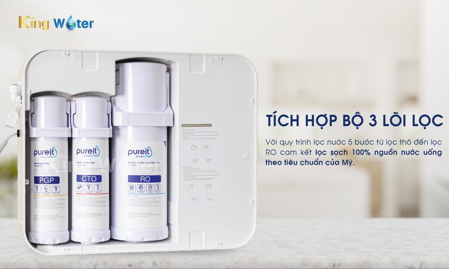 Hệ thống lõi lọc đa tầng – Diệt khuẩn hiệu quả