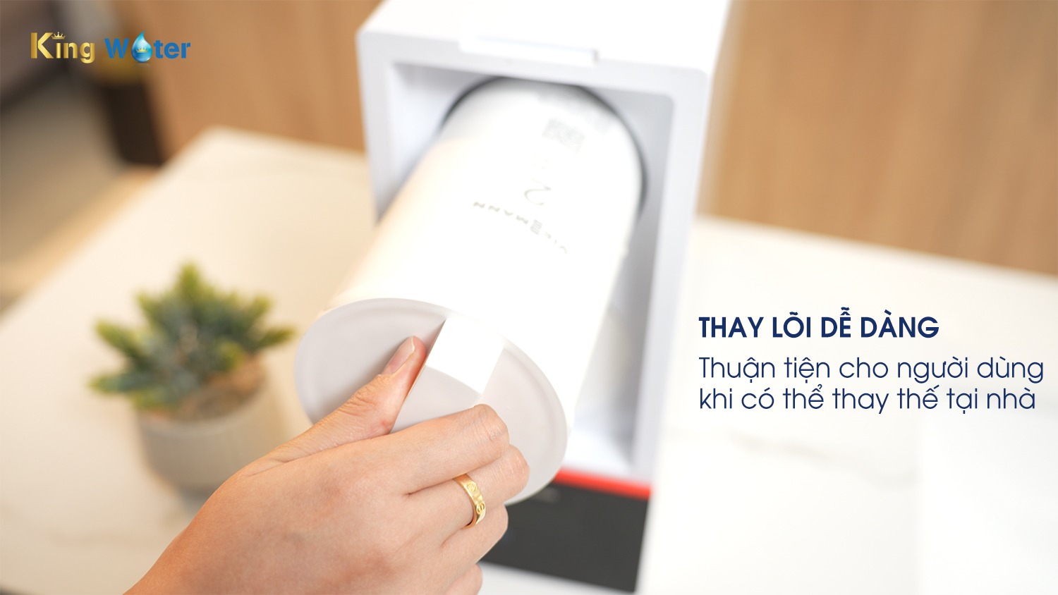 Thay thế lõi lọc 1 cách dễ dàng