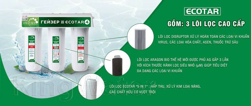 Cấu tạo của máy lọc nước Ecotar 4