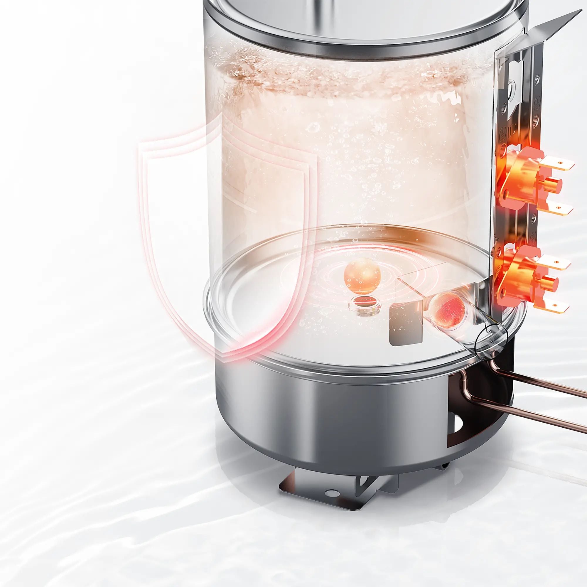 Thiết kế đun nóng ngoài an toàn máy lọc nước Toshiba