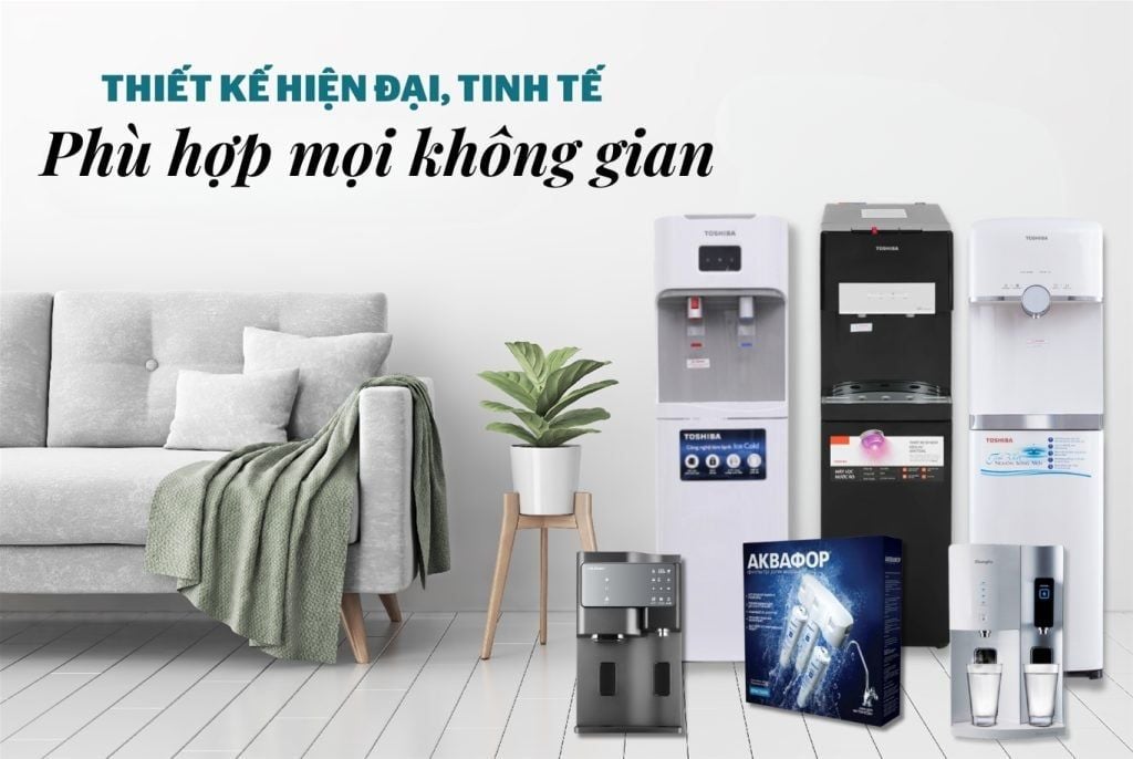 Thiết kế máy lọc nước nóng lạnh đa dạng