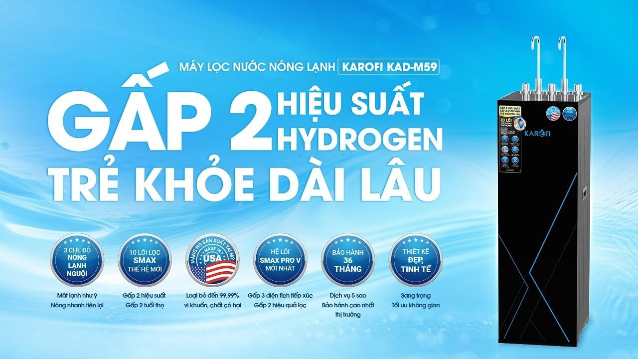 Máy lọc nước Karofi KAD-M59 chính hãng