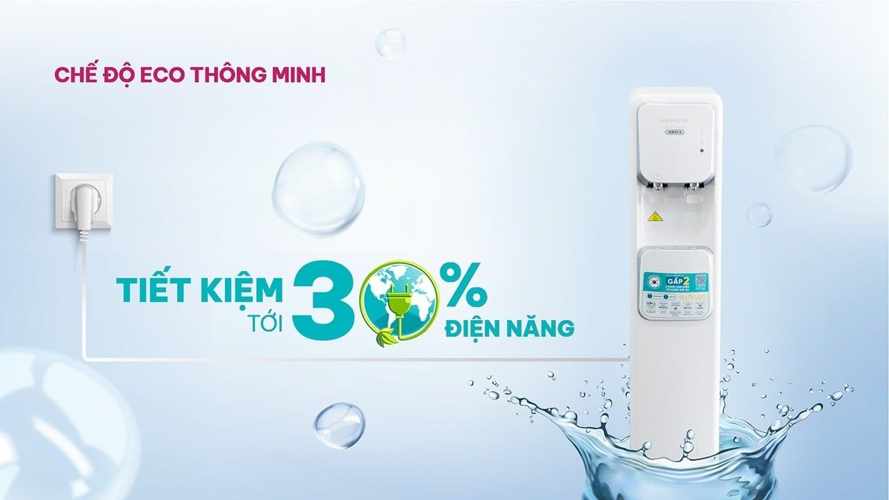 Máy Korihome WPK-965 trang bị chế độ ECO cảm biến ánh sáng, giúp tiết kiệm điện năng