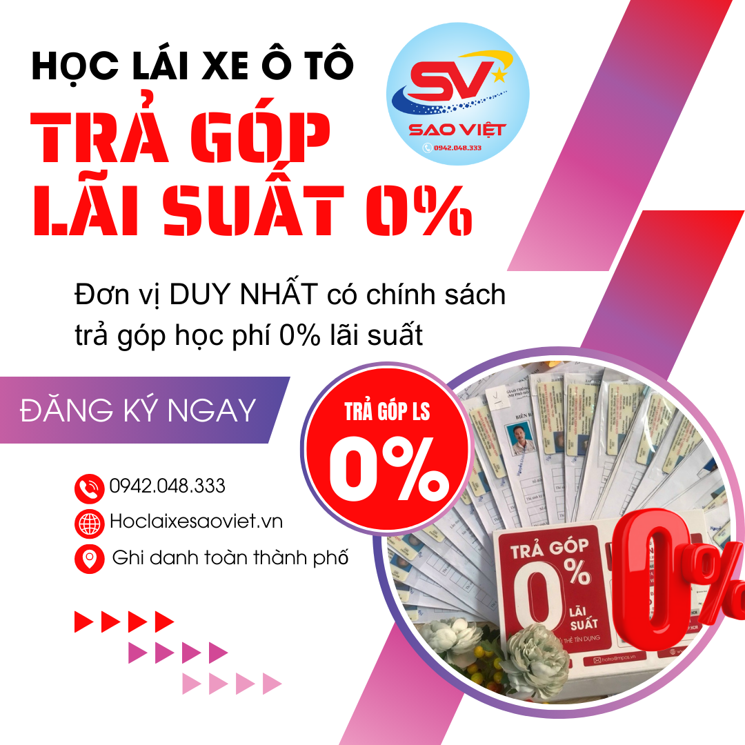 Chương trình đào tạo lái xe ô tô chuẩn Bộ Xây dựng tại Sao Việt