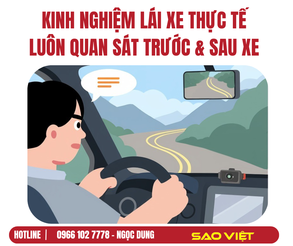 Kinh nghiệm lái xe thực tế: Đừng bỏ qua việc quan sát trước và sau xe