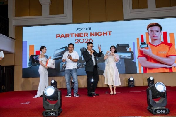 Khoảnh khắc trên sân khấu sự kiện 70mai Partner Night