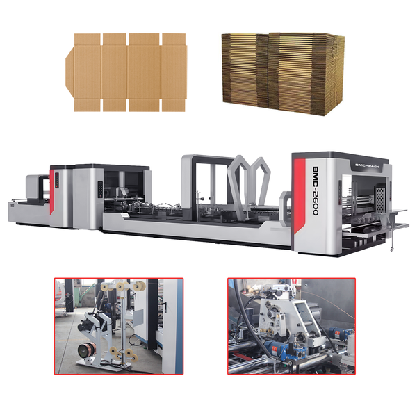 Auto Set Automatic Folder Gluer and Stitcher Machine BMC-1224FGS / BMC-1226FGS