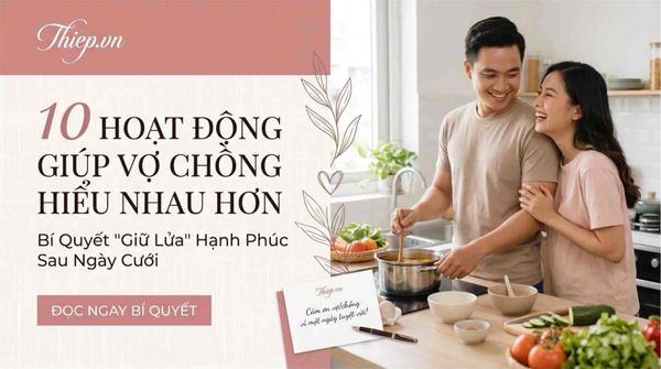 10 Hoạt Động Giúp Vợ Chồng Hiểu Nhau Hơn