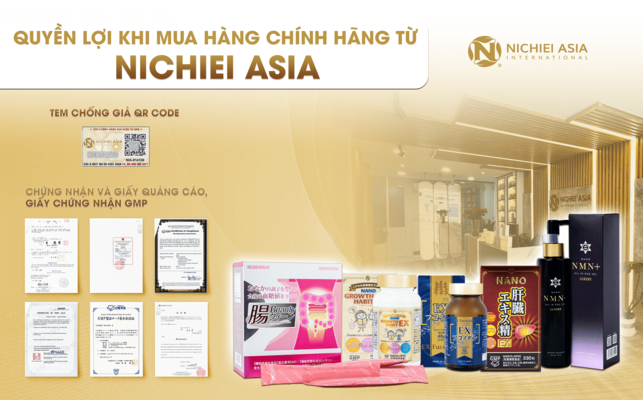 QUYỀN LỢI KHI MUA HÀNG CHÍNH HÃNG TỪ NICHIEI ASIA