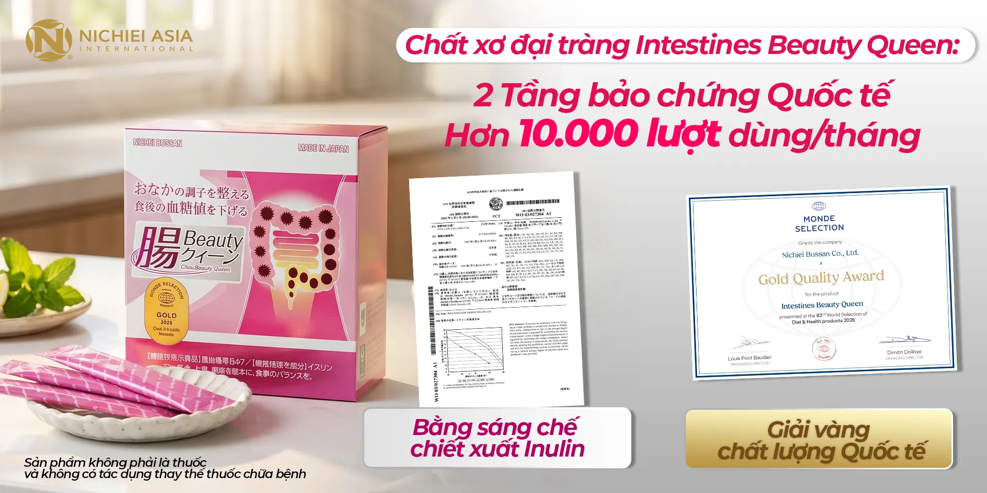 intestines-beauty-queen-nichiei-asia-giai-vang-chat-luong-monde-selection-2026-bang-sang-che-quoc-te-chiet-xuat-inulin-fuji-ff