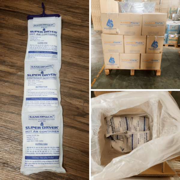 Quy Trình Sử Dụng Dây Hút Ẩm Container Super Dryer 1000G