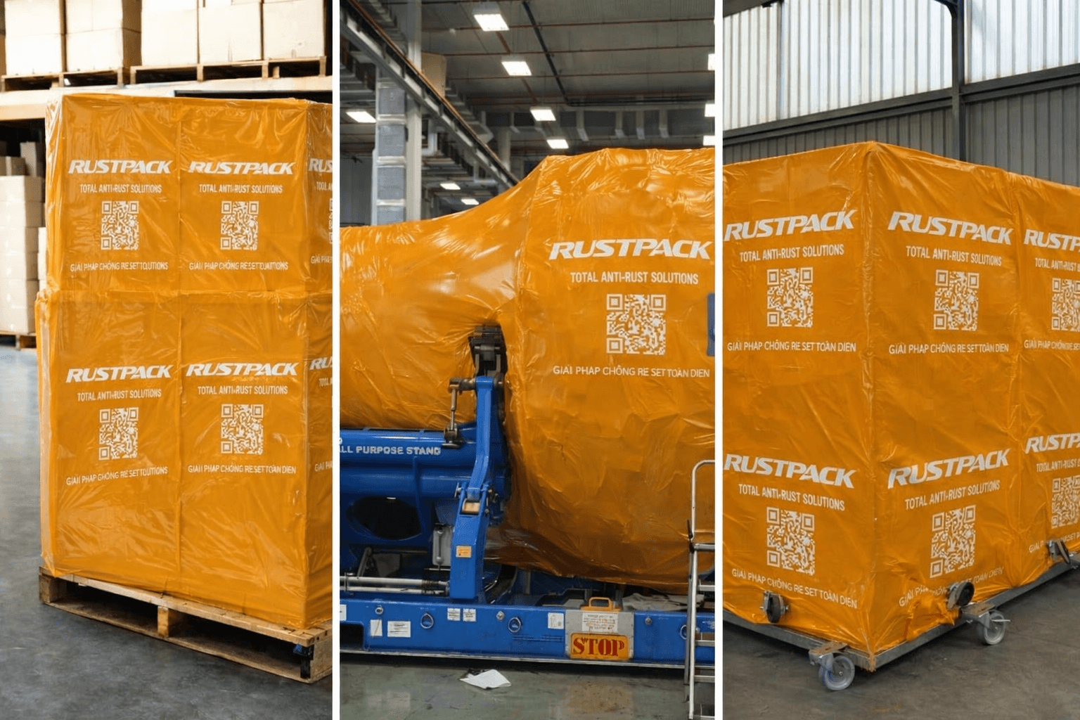 Ứng Dụng Màng VCI Rustpack Trong Đóng Gói & Xuất Khẩu Kim Loại