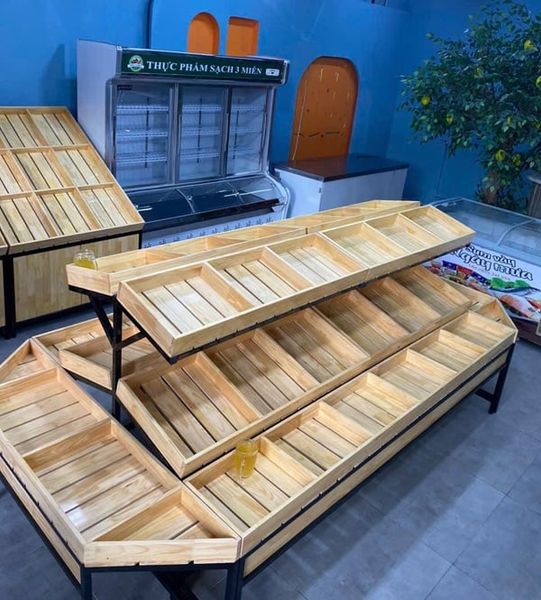 Thùng Gỗ Nan Có Thể Thay Thế Khay Rau Củ Trong Siêu Thị?