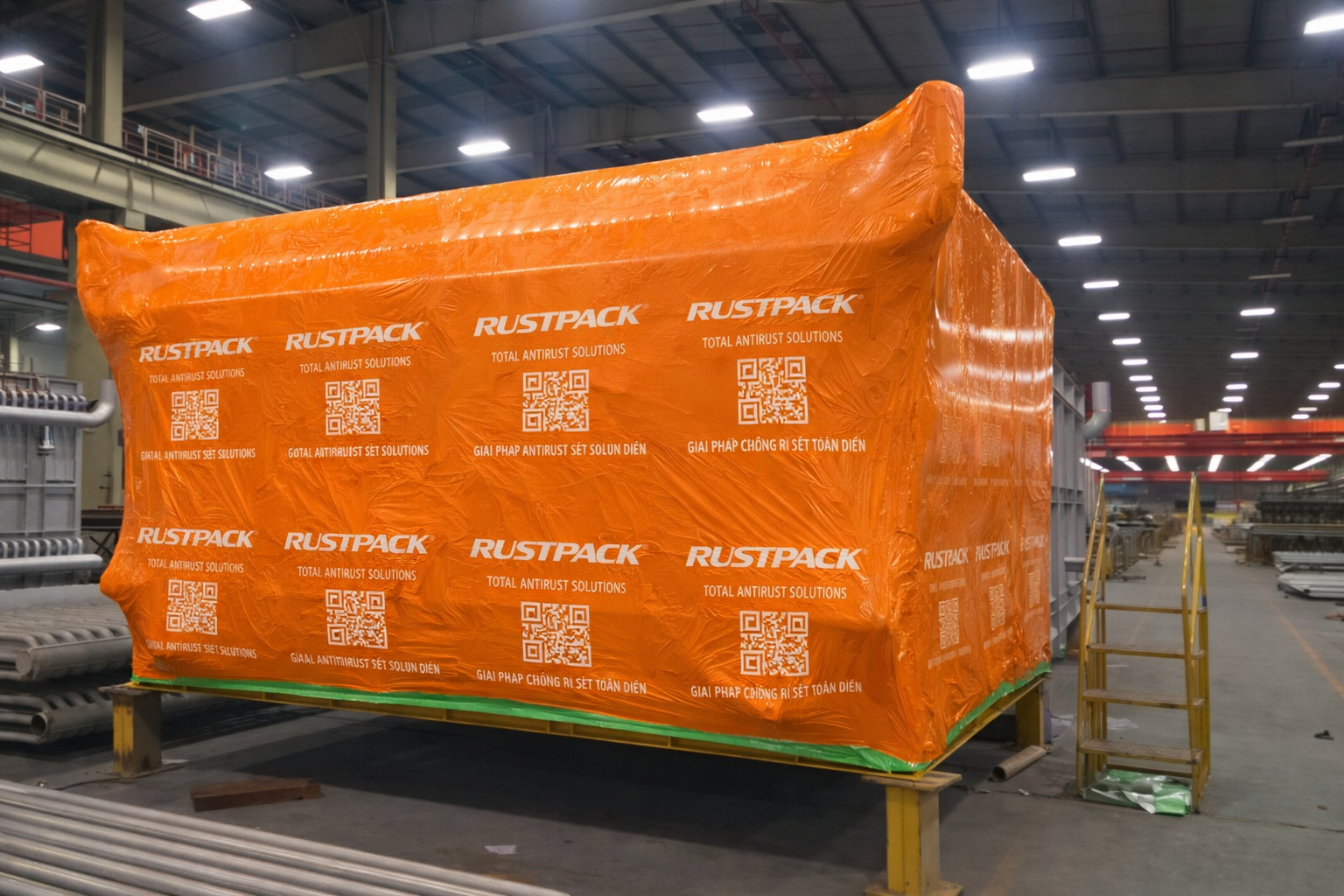 Giải Pháp Sử Dụng Màng VCI Bảo Quản BESS Đạt Chuẩn UN38.3 Khi Vận Chuyển Biển