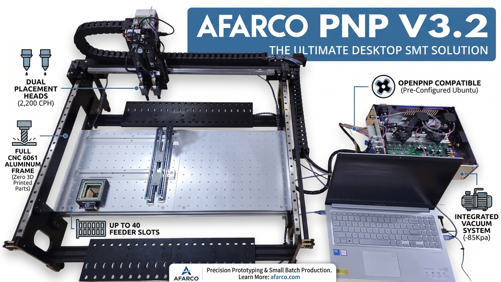 











    



        
    

AFARCO PNP V3.2 – Industrial-Grade Desktop Pick and Place Machine | OpenPnP Compatible
