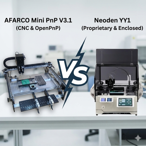 











    



        
    

AFARCO Mini PnP V3.1 vs. Neoden YY1: The Best Desktop SMT Machine for 2025?
