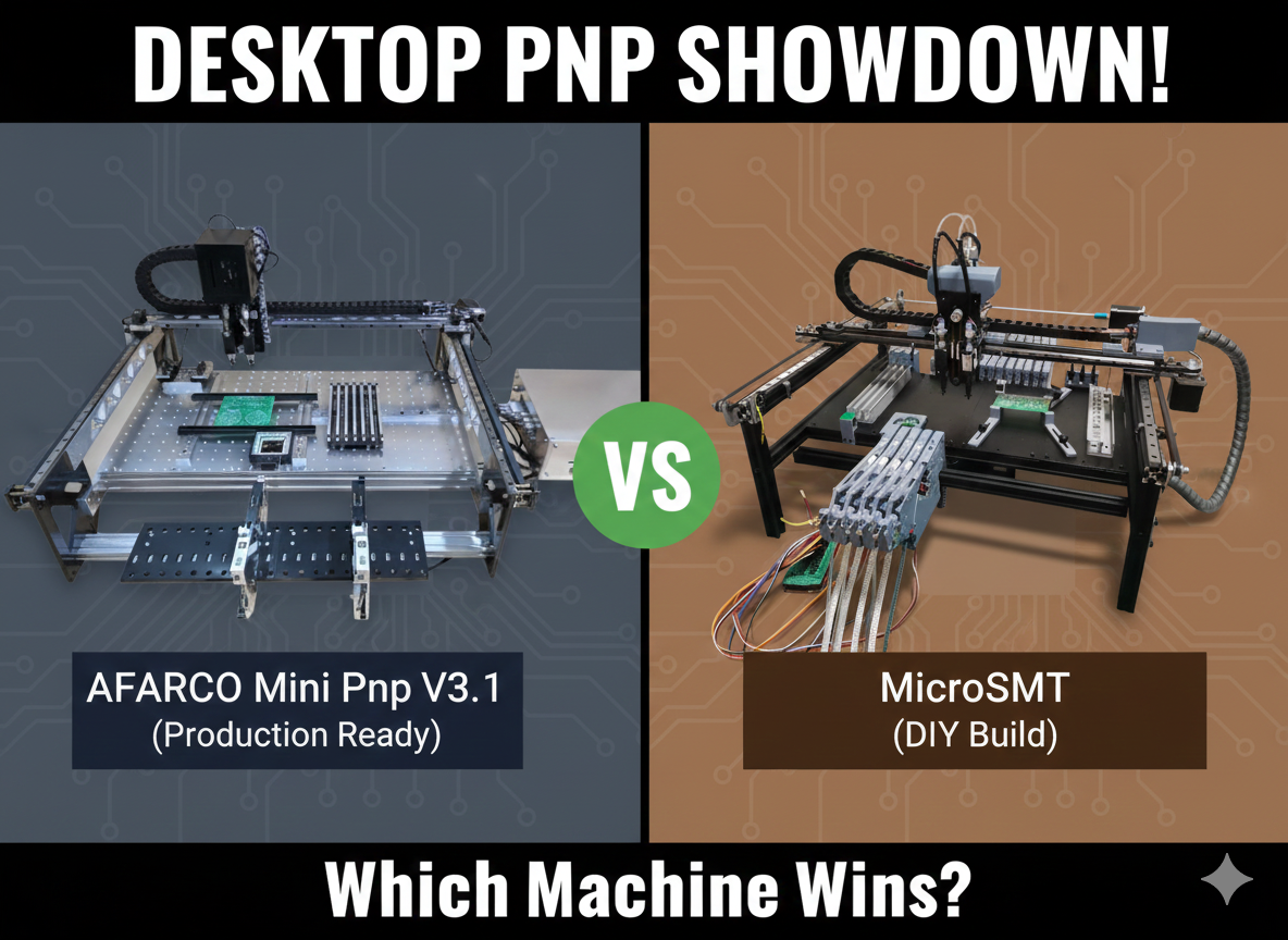 











    



        
    

AFARCO Mini PnP V3.1 vs. MicroSMT: Which Desktop PnP is Built for Production?
