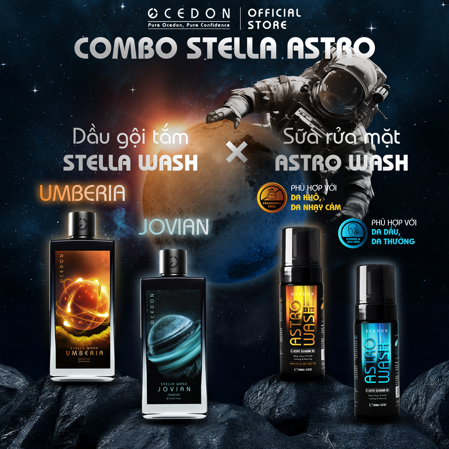 Chỉ 5 phút mỗi ngày với Combo Stella + Astro: Sạch tóc, sạch da, tự tin cả ngày