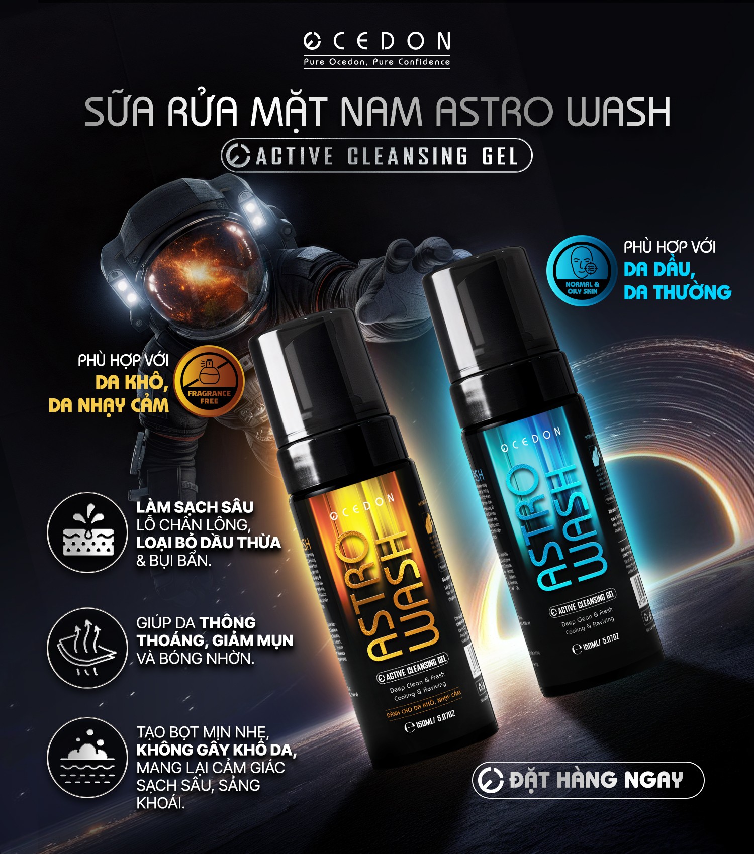 Vì sao nam giới nên bắt đầu chăm sóc da với Astro Wash?