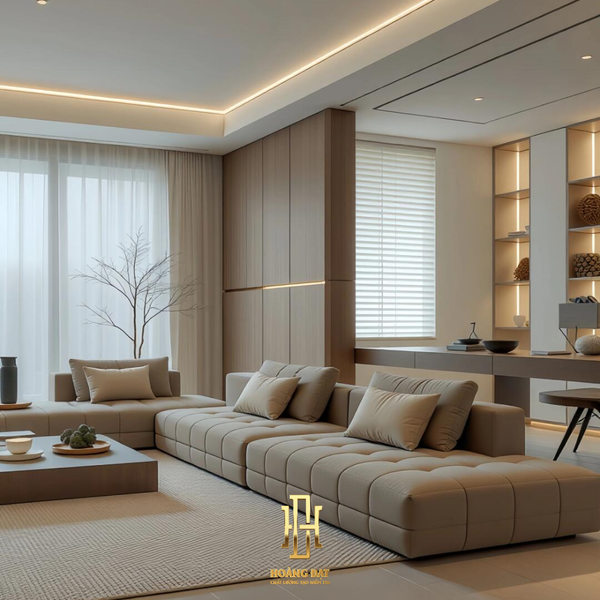 Thiết kế nội thất chung cư 2 phòng ngủ phong cách hiện đại