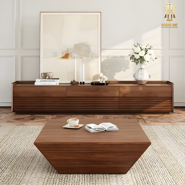 Bộ bàn gỗ công nghiệp cao cấp Hoàng Đạt - BBG008