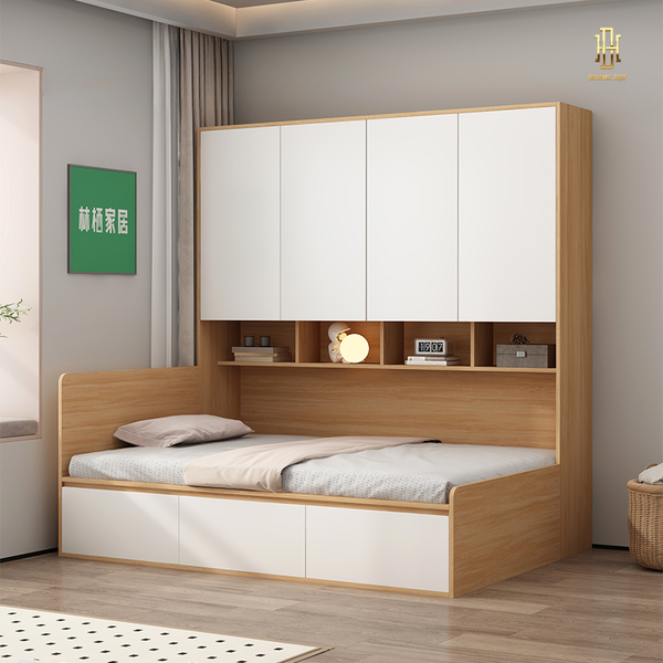 Giường ngủ liên tủ cao cấp Hoàng Đạt - GN001