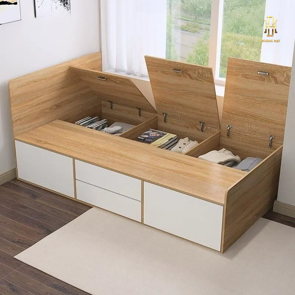 Giường ngủ gỗ MDF cao cấp Hoàng Đạt - GN005