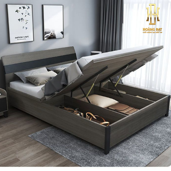 Giường ngủ thông minh gỗ công nghiệp Hoàng Đạt - GN011