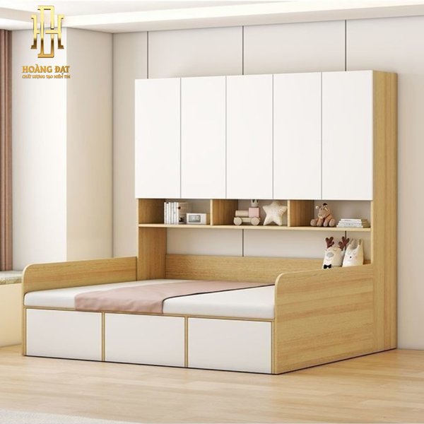Giường ngủ thông minh gỗ công nghiệp Hoàng Đạt - GN019