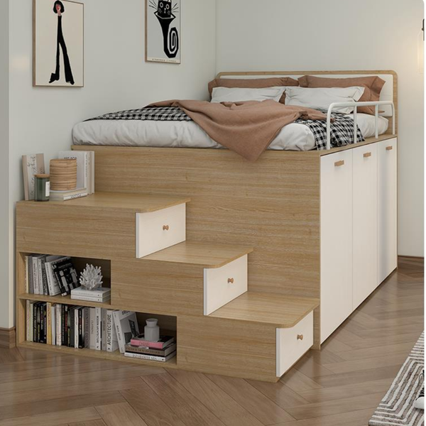 Giường ngủ thông minh gỗ công nghiệp Hoàng Đạt - GN022