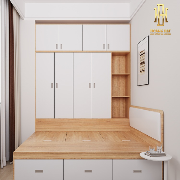 Giường ngủ thông minh gỗ công nghiệp Hoàng Đạt - GN025