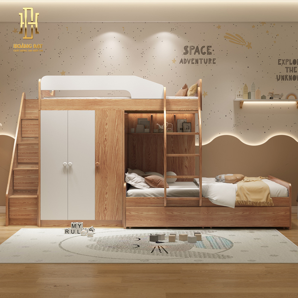 Giường tầng thông minh hiện đại Hoàng Đạt - GT014