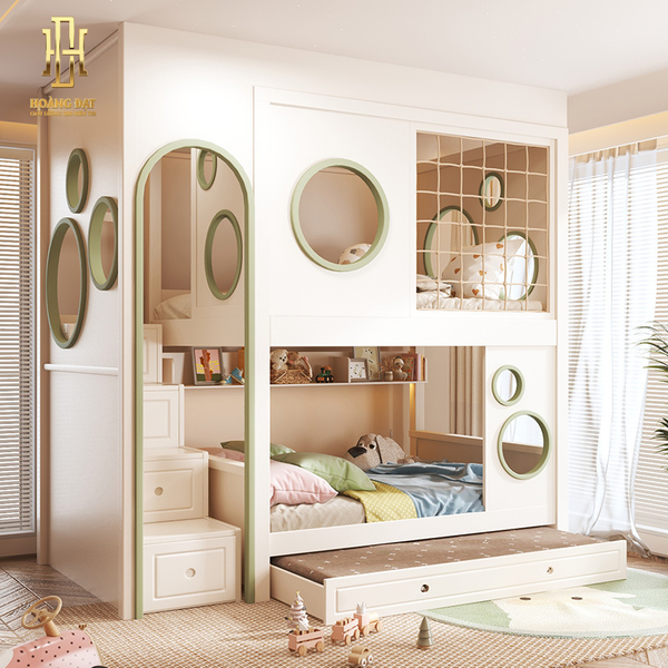Giường tầng thông minh hiện đại Hoàng Đạt - GT016