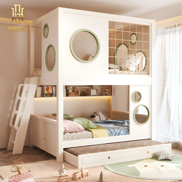Giường tầng thông minh hiện đại Hoàng Đạt - GT016