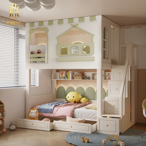 Giường tầng thông minh Hoàng Đạt GT019