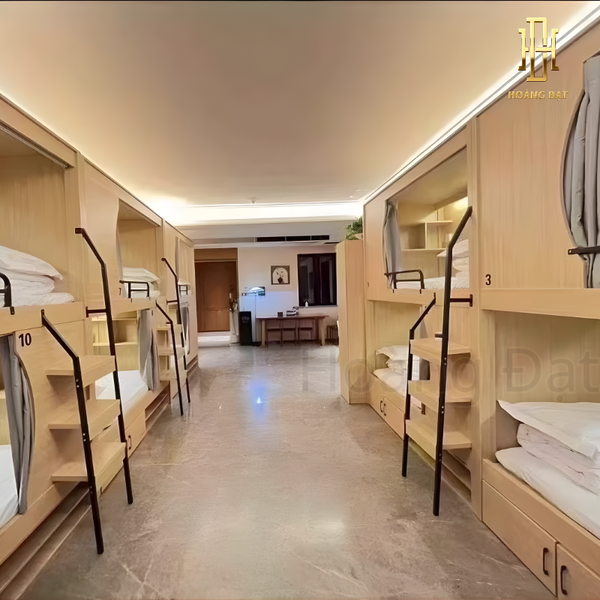 Giường tầng ký túc xá thông minh hiện đại Hoàng Đạt - GT006