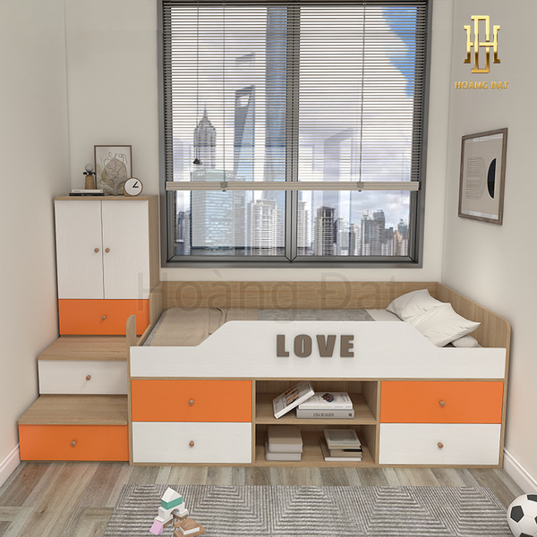 Giường tầng thông minh hiện đại Hoàng Đạt - GT013