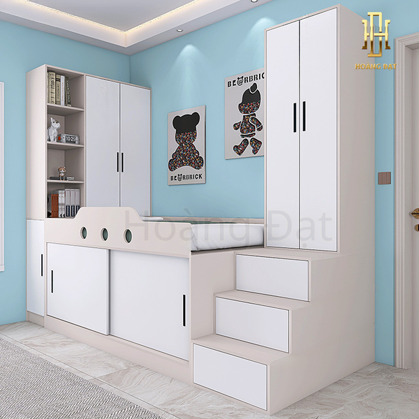 Giường tầng thông minh hiện đại Hoàng Đạt - GT009